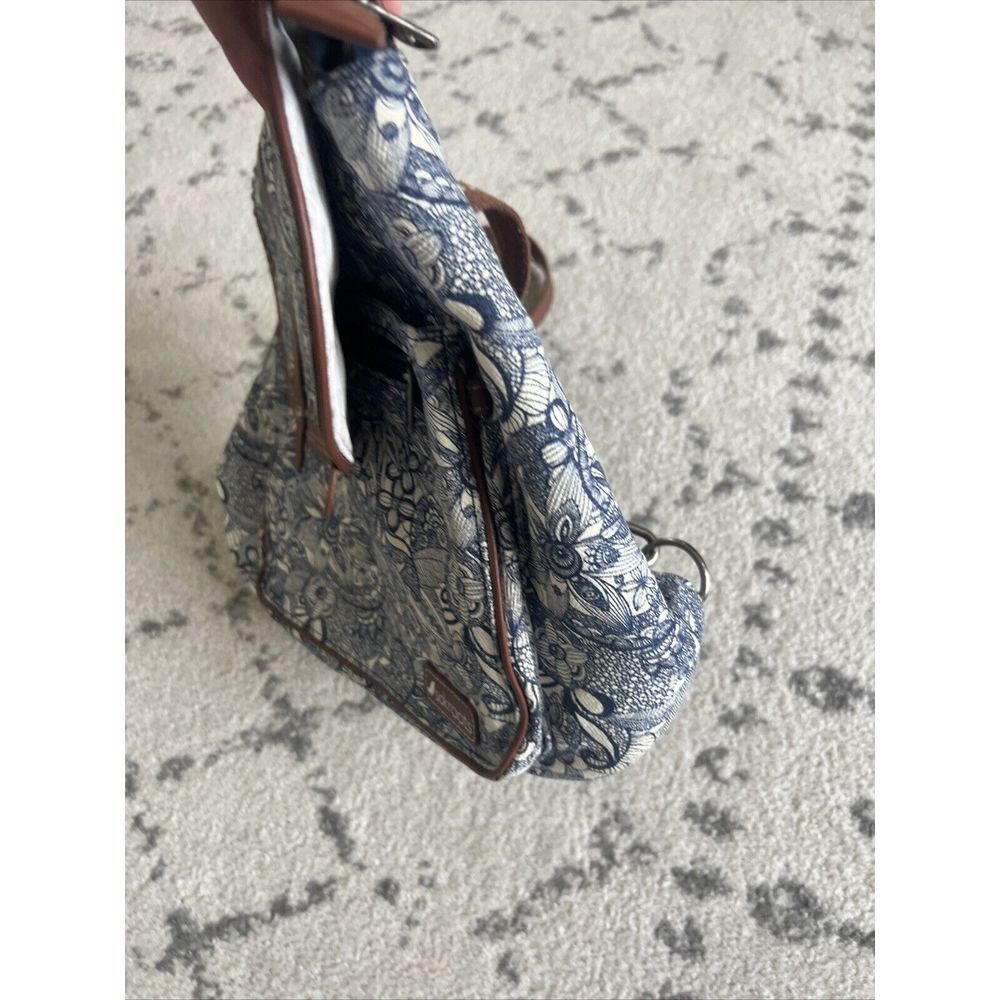 Sakroots Backpack Artist's Circle Blue Floral Embroidered Saddle Bag Purse‎ - Picture 8 of 14